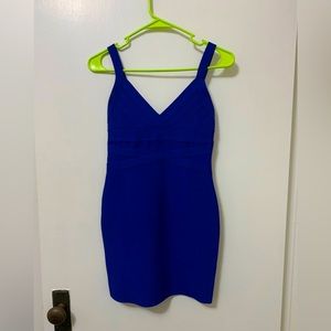 Forever 21 blue bandage mini dress